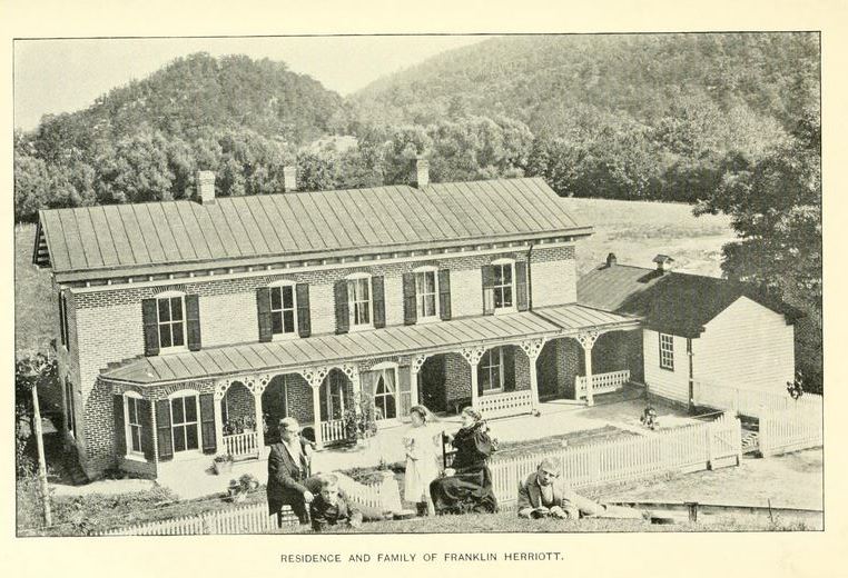 Photograph - residence and family of Franklin Herriott