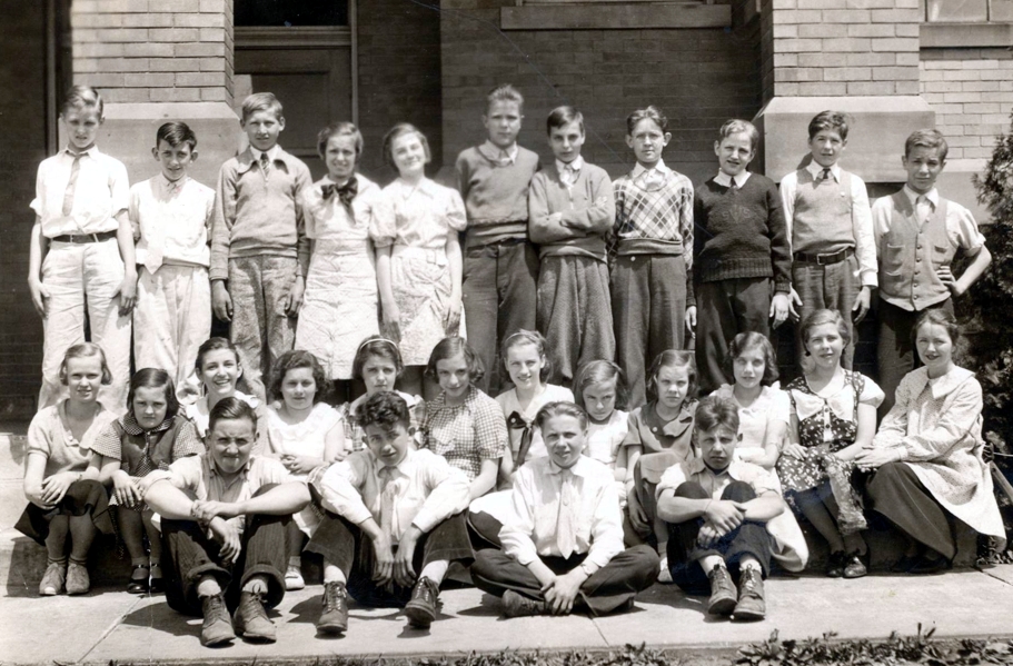 Sherrard School 7th Grade Class, 1936 Marshall County West Virginia